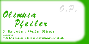 olimpia pfeiler business card